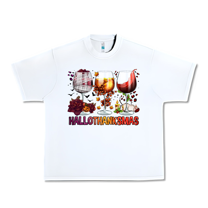 Hallothanksmas Halloween Thanksgiving  Christmas Wine Urban Heavy Tee by FaDigitalArtStudio | Teevron