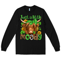 Black just a little moody st patricks day Long Sleeve Tee - Jasminsmagicworld