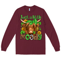 Burgundy just a little moody st patricks day Long Sleeve Tee - Jasminsmagicworld