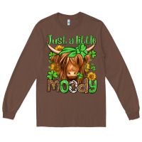 Chestnut just a little moody st patricks day Long Sleeve Tee - Jasminsmagicworld