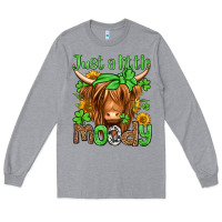Heather Grey just a little moody st patricks day Long Sleeve Tee - Jasminsmagicworld