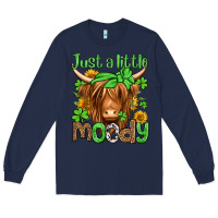 Navy just a little moody st patricks day Long Sleeve Tee - Jasminsmagicworld