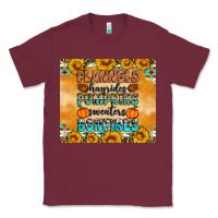 Burgundy Flannes Hayrides Sweaters Bonfires Classic Tee - Artiststas