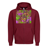 Burgundy mardi gras carnival masks and fleur de lis Zipper Hoodie - Jasminsmagicworld