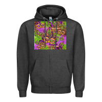 Charcoal Heather mardi gras carnival masks and fleur de lis Zipper Hoodie - Jasminsmagicworld