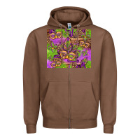 Chestnut mardi gras carnival masks and fleur de lis Zipper Hoodie - Jasminsmagicworld