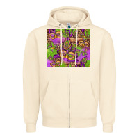 Mardi Gras Carnival Masks And Fleur De Lis Zipper Hoodie | Teevron