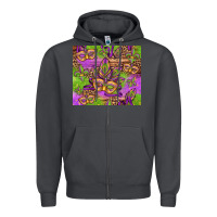 Smoke mardi gras carnival masks and fleur de lis Zipper Hoodie - Jasminsmagicworld