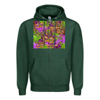 Sports Green mardi gras carnival masks and fleur de lis Zipper Hoodie - Jasminsmagicworld