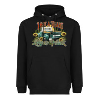 Black i got a heart like a truck western sunflower Heavyweight Hoodie - NancyCooperArtShop