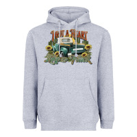 Heather Grey i got a heart like a truck western sunflower Heavyweight Hoodie - NancyCooperArtShop