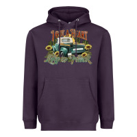 Plum i got a heart like a truck western sunflower Heavyweight Hoodie - NancyCooperArtShop