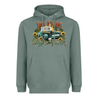 Sage i got a heart like a truck western sunflower Heavyweight Hoodie - NancyCooperArtShop