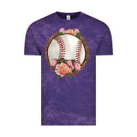 Cloud Purple western baseball with roses Vintage Tee - HRA Design Shop