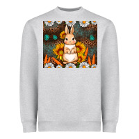 Heather Grey Rabbit daisy sunflower leopard 20oz tumbler Heavyweight Sweatshirt - Neo Western
