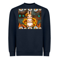 Navy Rabbit daisy sunflower leopard 20oz tumbler Heavyweight Sweatshirt - Neo Western