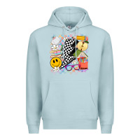 Blue Mist retro teacher Premium Hoodie - Artiststas