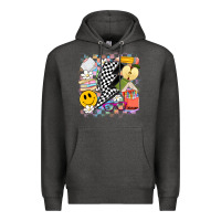 Charcoal Heather retro teacher Premium Hoodie - Artiststas