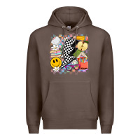 Coffee retro teacher Premium Hoodie - Artiststas