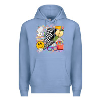Colony Blue retro teacher Premium Hoodie - Artiststas