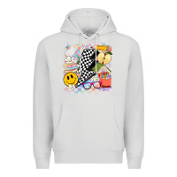 Dove Grey retro teacher Premium Hoodie - Artiststas
