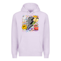 Lilac retro teacher Premium Hoodie - Artiststas