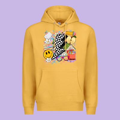 Retro Teacher Premium Hoodie Designed By Artiststas
