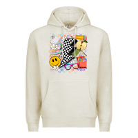 Oatmeal Heather retro teacher Premium Hoodie - Artiststas