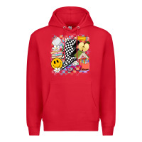 Red retro teacher Premium Hoodie - Artiststas