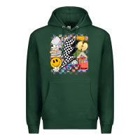 Sports Green retro teacher Premium Hoodie - Artiststas