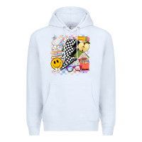 White retro teacher Premium Hoodie - Artiststas