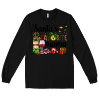 Black santa's favorite mama Long Sleeve Tee - AdoDesignShop