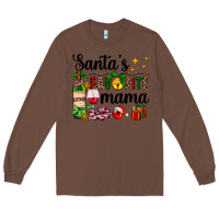 Chestnut santa's favorite mama Long Sleeve Tee - AdoDesignShop