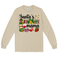 Mushroom santa's favorite mama Long Sleeve Tee - AdoDesignShop