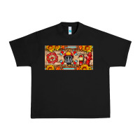 Black firefighter air mask sunflower and elementary license plate Urban Heavy Tee - HRA Design Shop