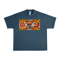 Midnight Navy firefighter air mask sunflower and elementary license plate Urban Heavy Tee - HRA Design Shop