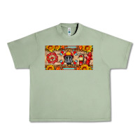 Oil Green firefighter air mask sunflower and elementary license plate Urban Heavy Tee - HRA Design Shop