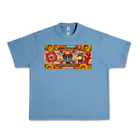 Pebble Blue firefighter air mask sunflower and elementary license plate Urban Heavy Tee - HRA Design Shop