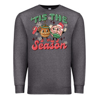 Charcoal Heather mexican christmas tis the season Premium Sweatshirt - MaliasSmallBusiness