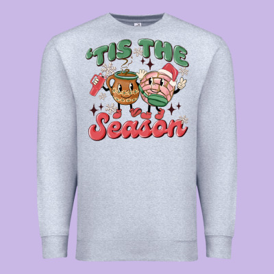Mexican Christmas Tis The Season Premium Sweatshirt Designed By Maliassmallbusiness
