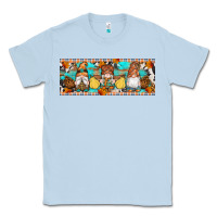 Dusty Blue Fall Gnomes Classic Tee - Artiststas