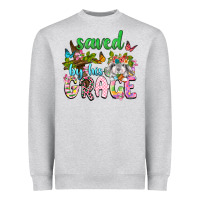 Saved By His Grace Heavyweight Sweatshirt | Teevron
