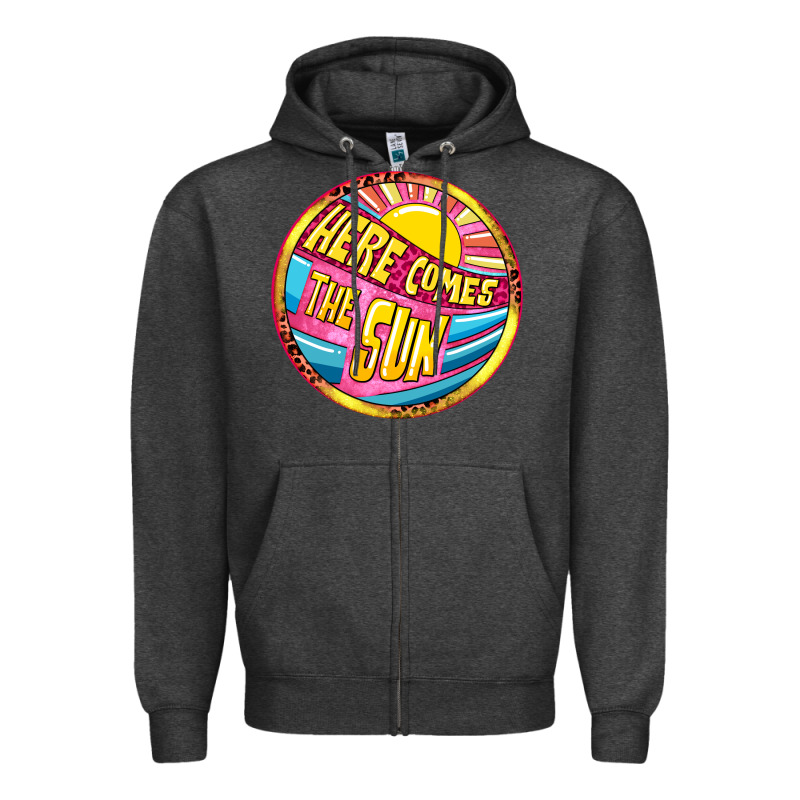 Here Comes The Sun Zipper Hoodie by NancyCooperArtShop | Teevron