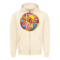 Sandshell Here comes the sun Zipper Hoodie - NancyCooperArtShop