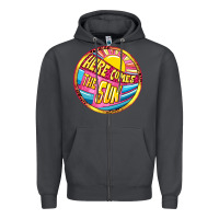 Smoke Here comes the sun Zipper Hoodie - NancyCooperArtShop