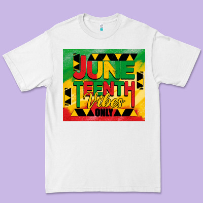 Juneteenth Vibes Only Tumbler Premium Tee Designed By Barkaloodesign