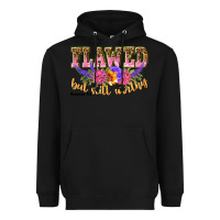 Black flawed but still worthy romans 5 8 Heavyweight Hoodie - NancyCooperArtShop