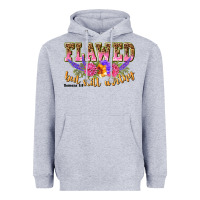 Heather Grey flawed but still worthy romans 5 8 Heavyweight Hoodie - NancyCooperArtShop