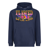Navy flawed but still worthy romans 5 8 Heavyweight Hoodie - NancyCooperArtShop