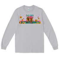 Moon Dust just a little moody long haired cow Long Sleeve Tee - Jasminsmagicworld